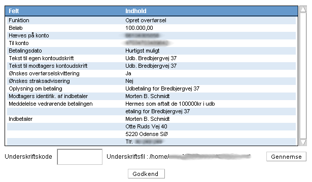 Bredbjergvej 37, udbetalingen